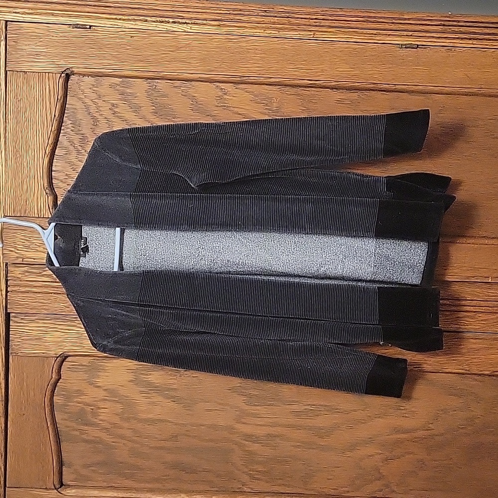 Black velvet cardigan